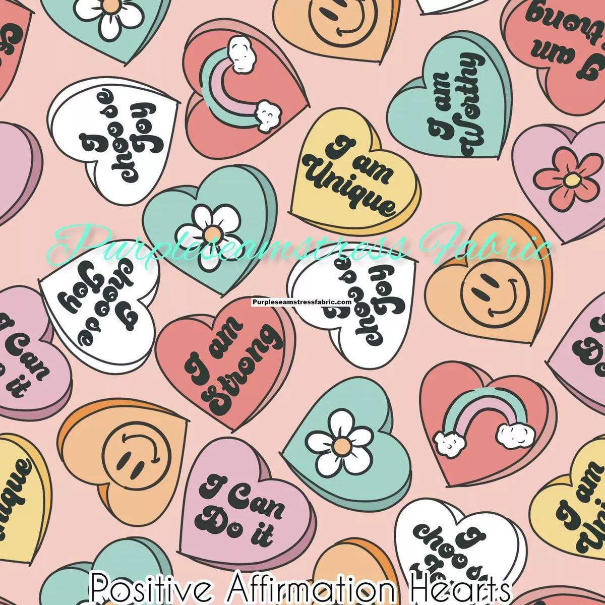Positive Affirmation HeartsFabr…