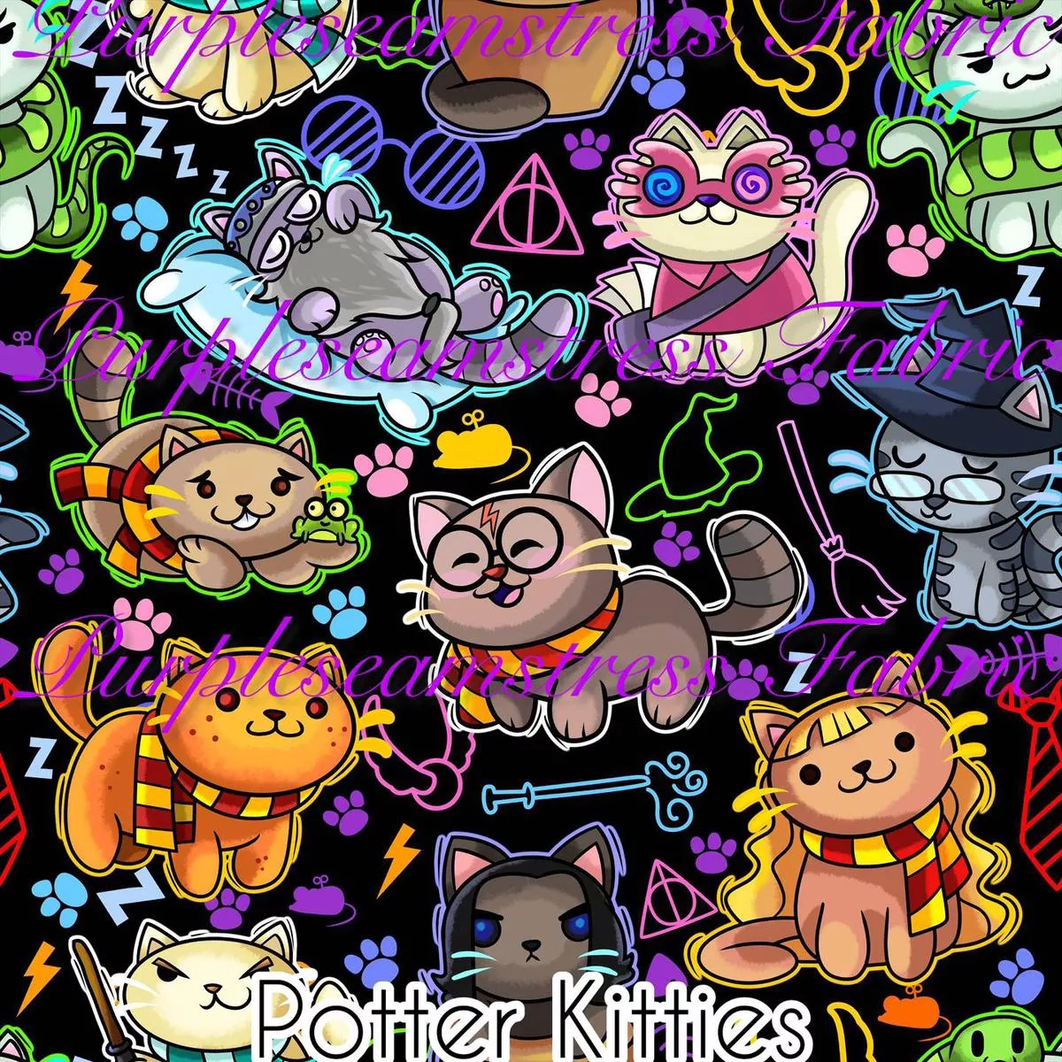 Potter KittiesFabric