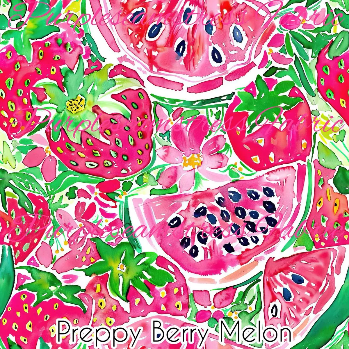 Preppy Berry MelonFabric