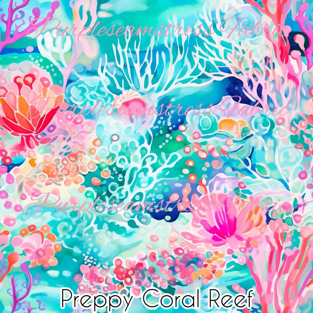 Preppy Coral ReefFabric