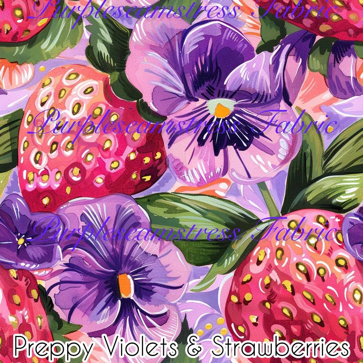 Preppy Violets & Strawberries …