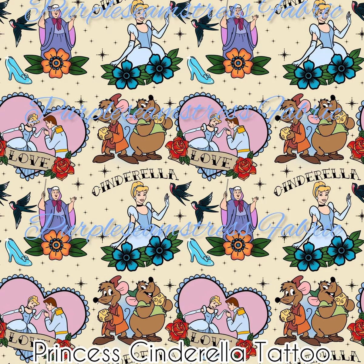 Princess Cinderella TattoosFabr…