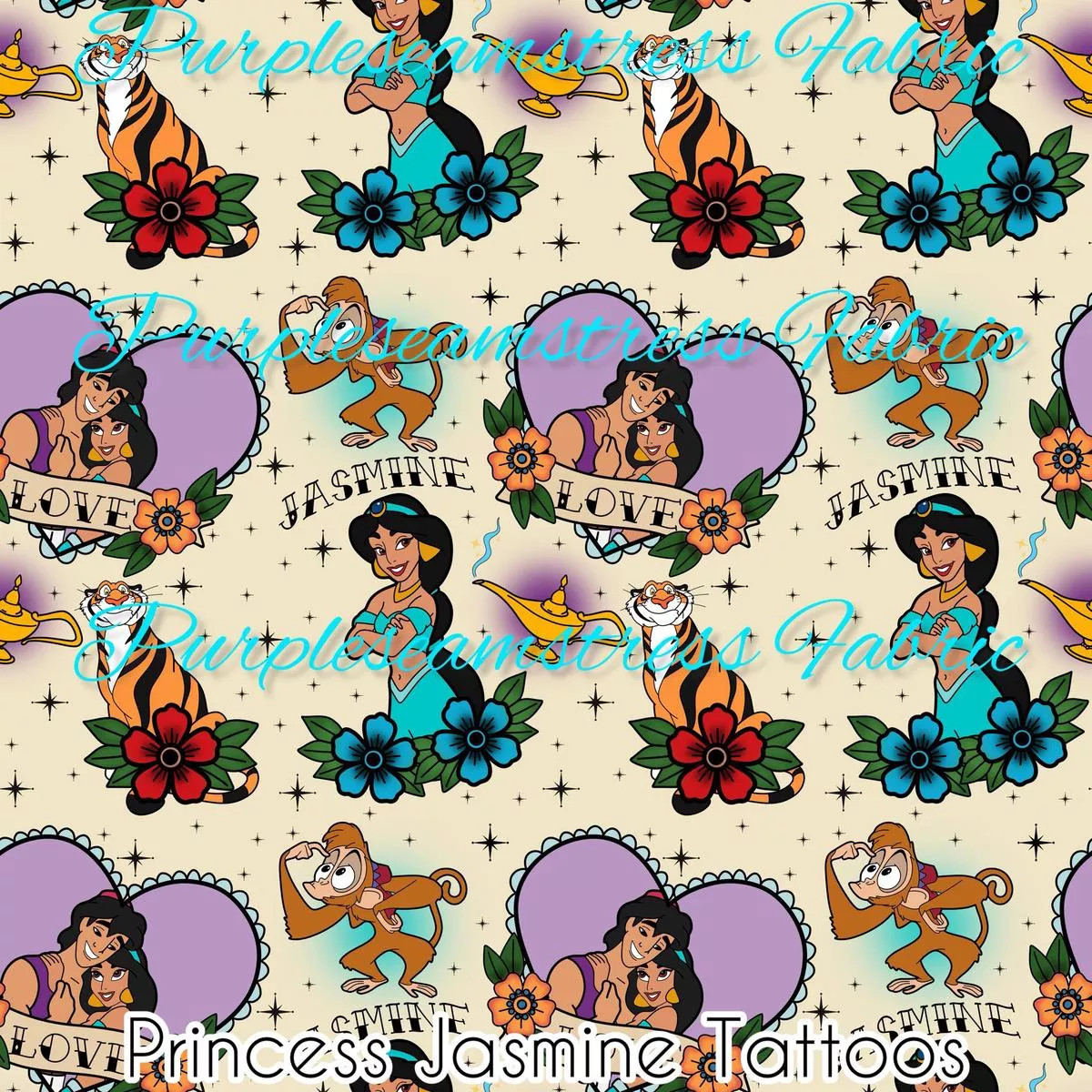 Princess Jasmine TattooFabric