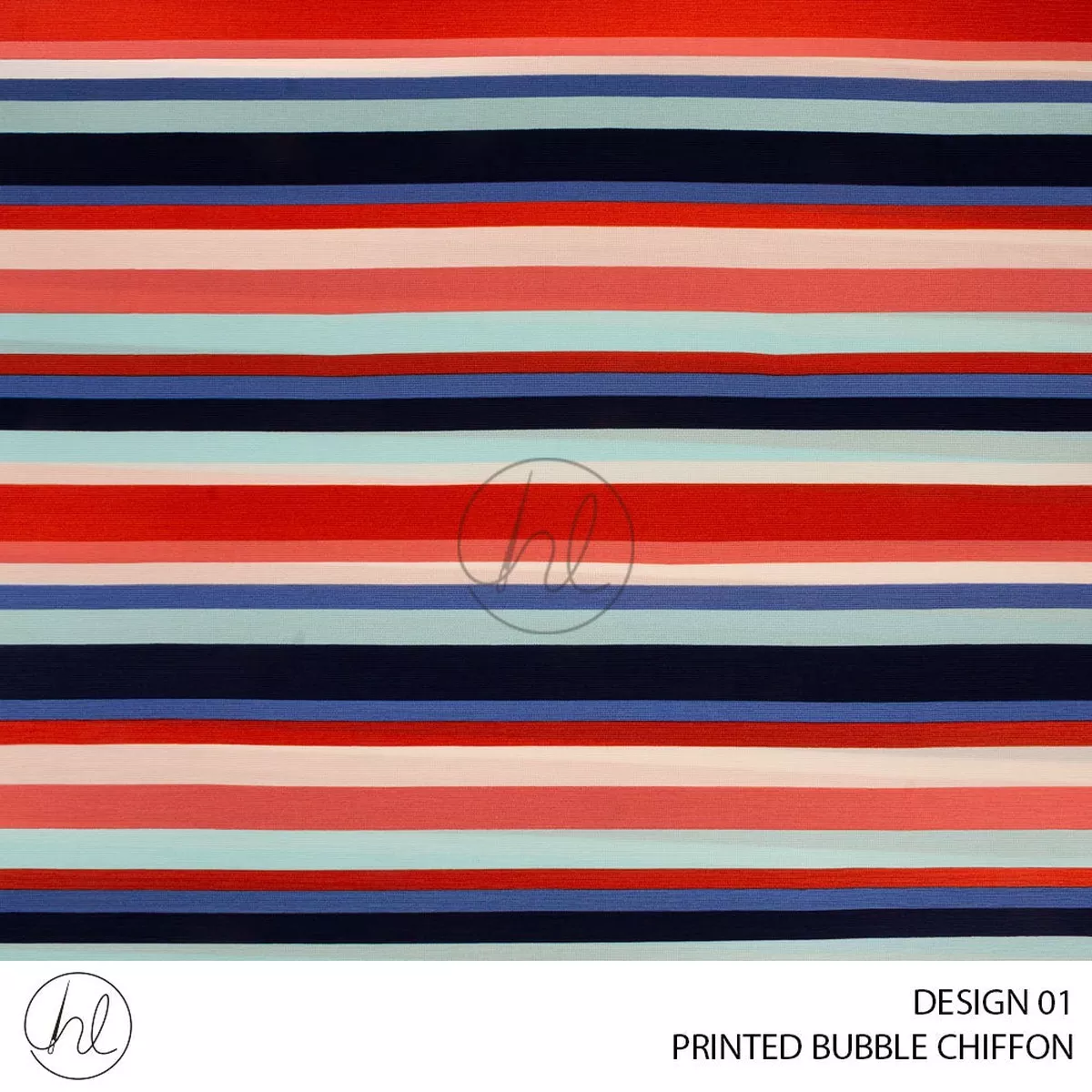 Printed Bubble Chiffon 51 Multi Design 01 150cm Per M