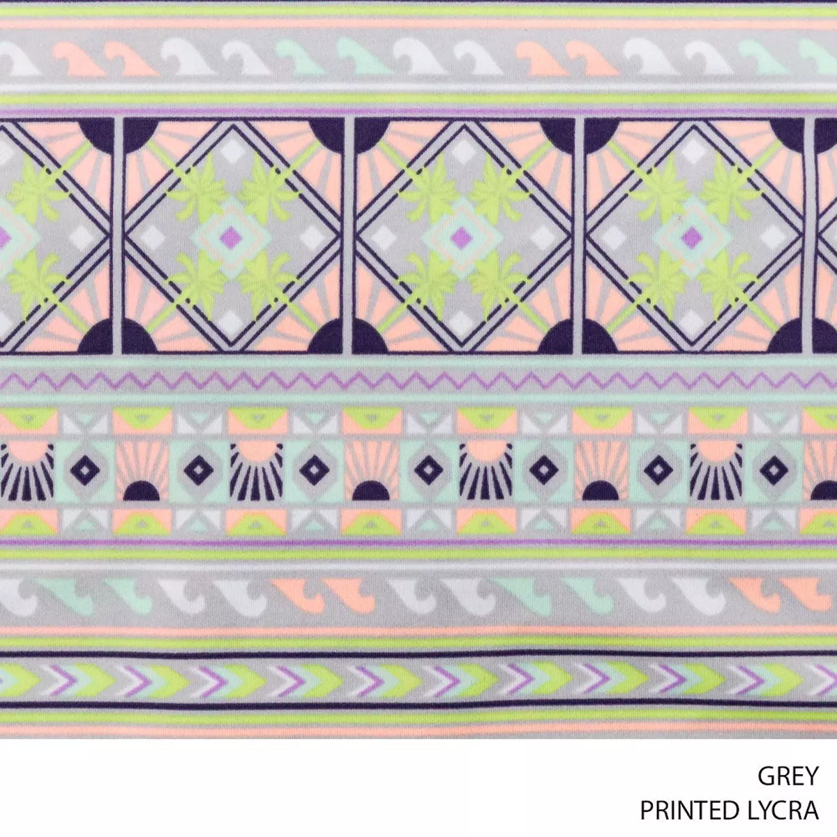PRINTED LYCRA FABRIC GREY