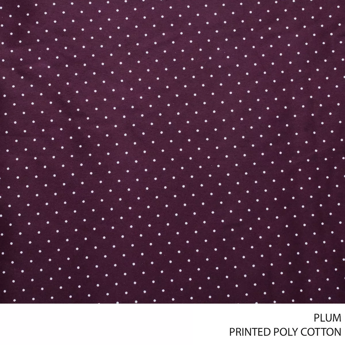 PRINTED POLY COTTON D#1046 PLUM ROLL ROLL 001