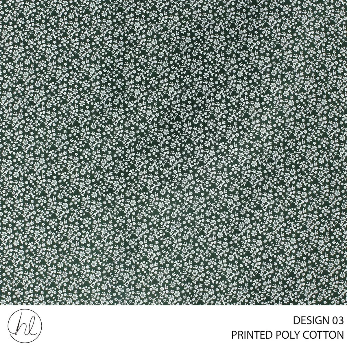 PRINTED POLY COTTON DES2 112CM BOT/GREEN ROLL ROLL 001