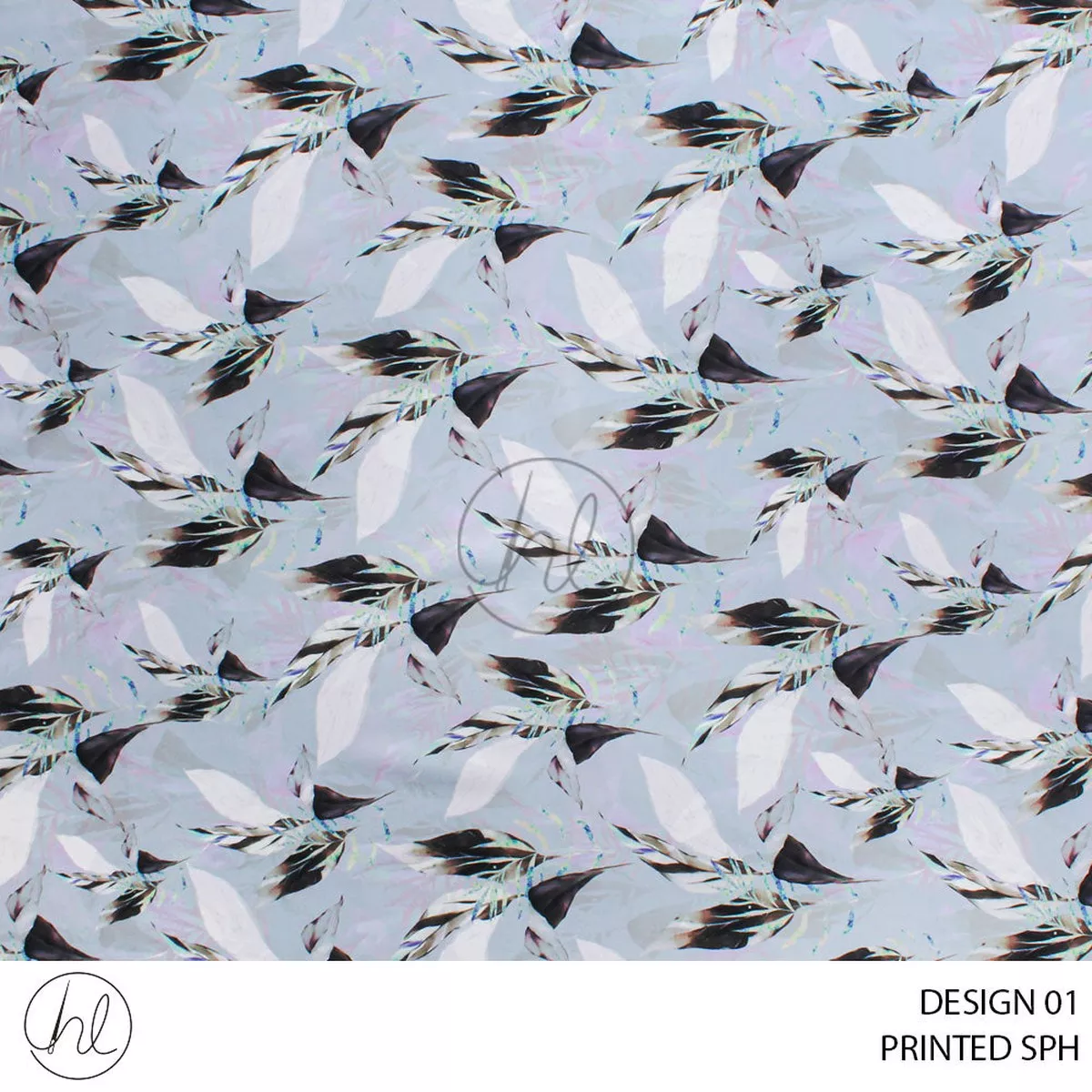 PRINTED SPH 56 SILVER 150CM PER M
