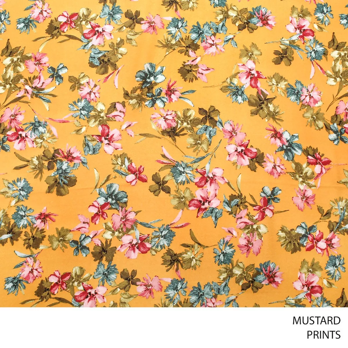 PRINTS FABRIC MUSTARD
