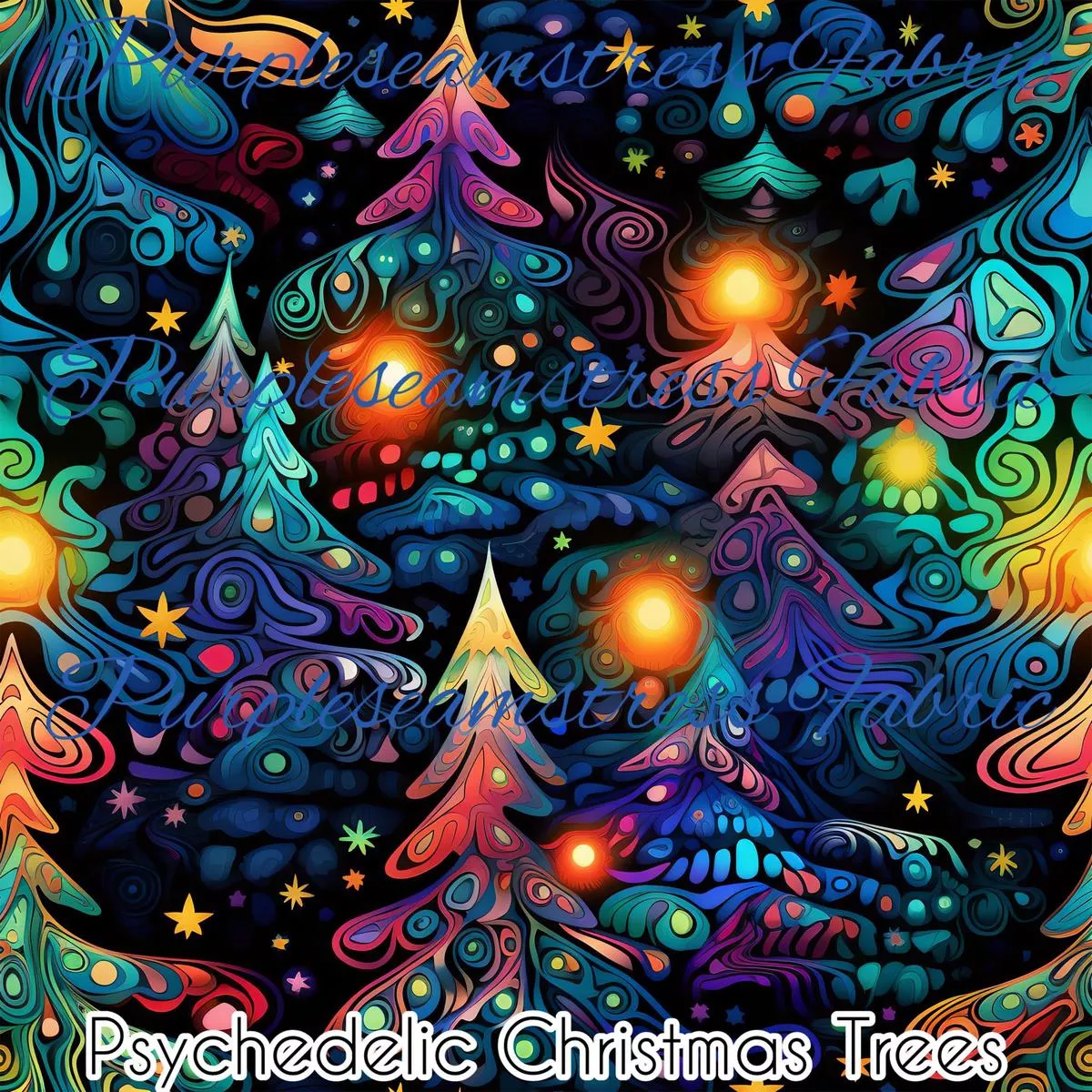 Psychedelic Christmas TreeFabri…