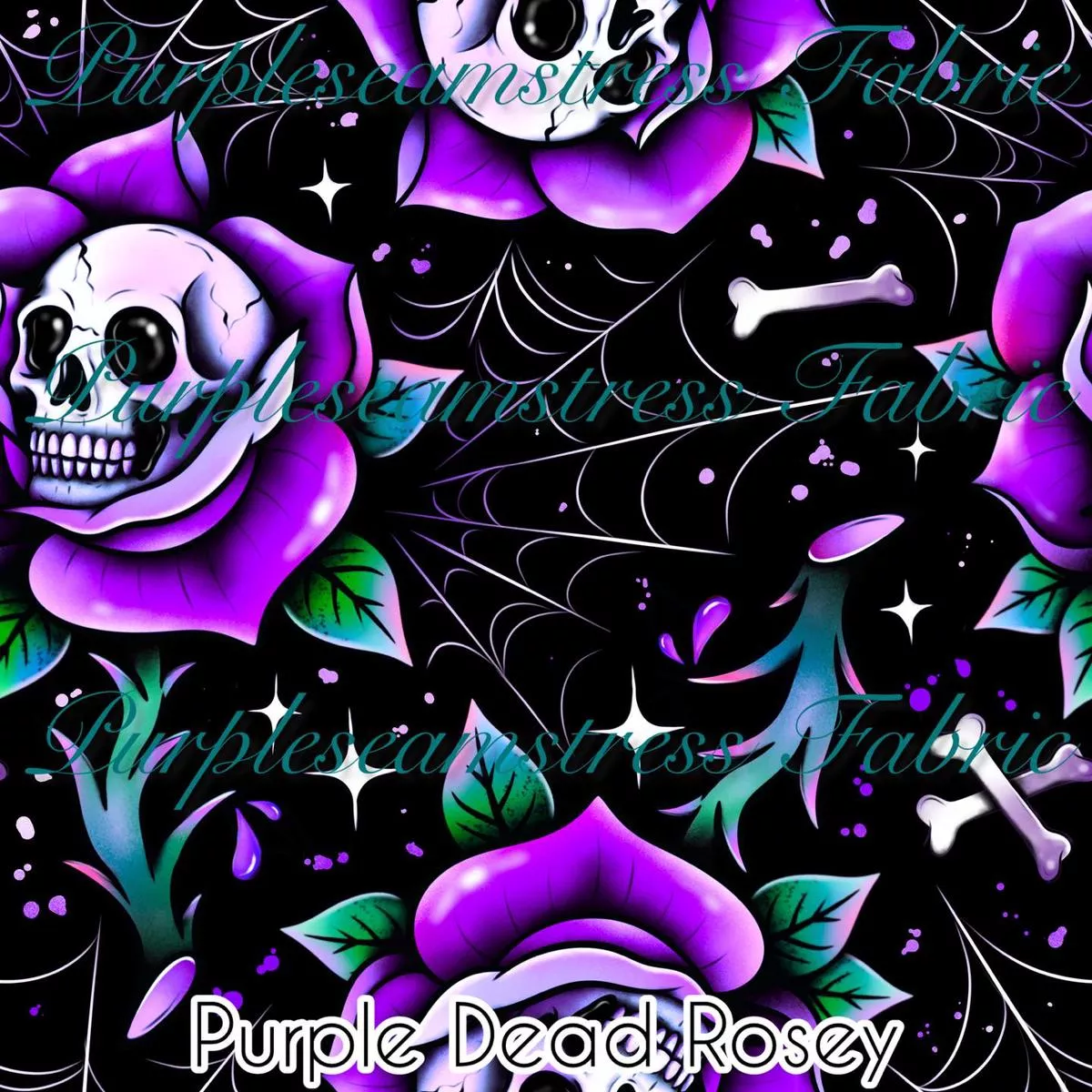 Purple Dead RoseyFabric