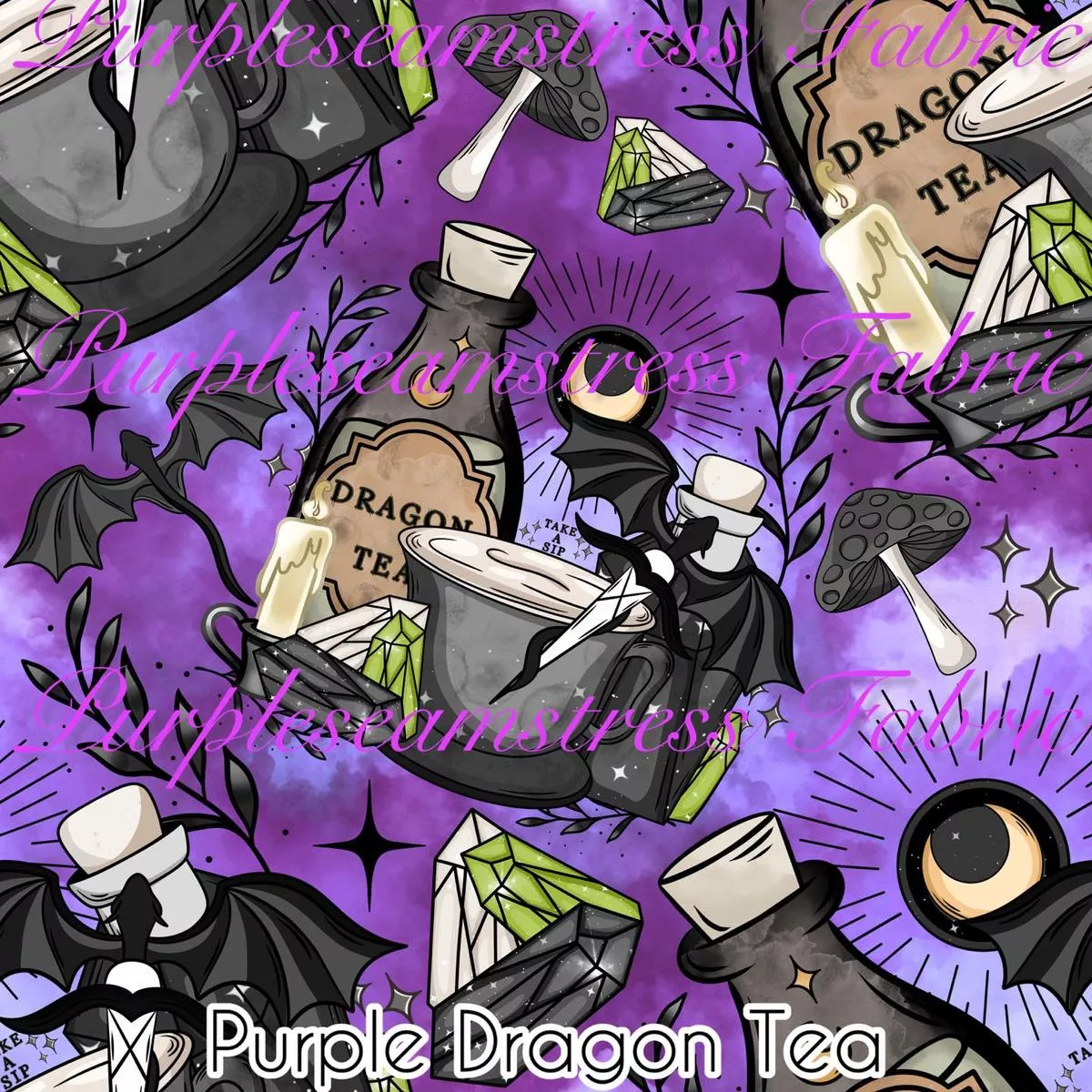 Purple Dragon TeaFabric