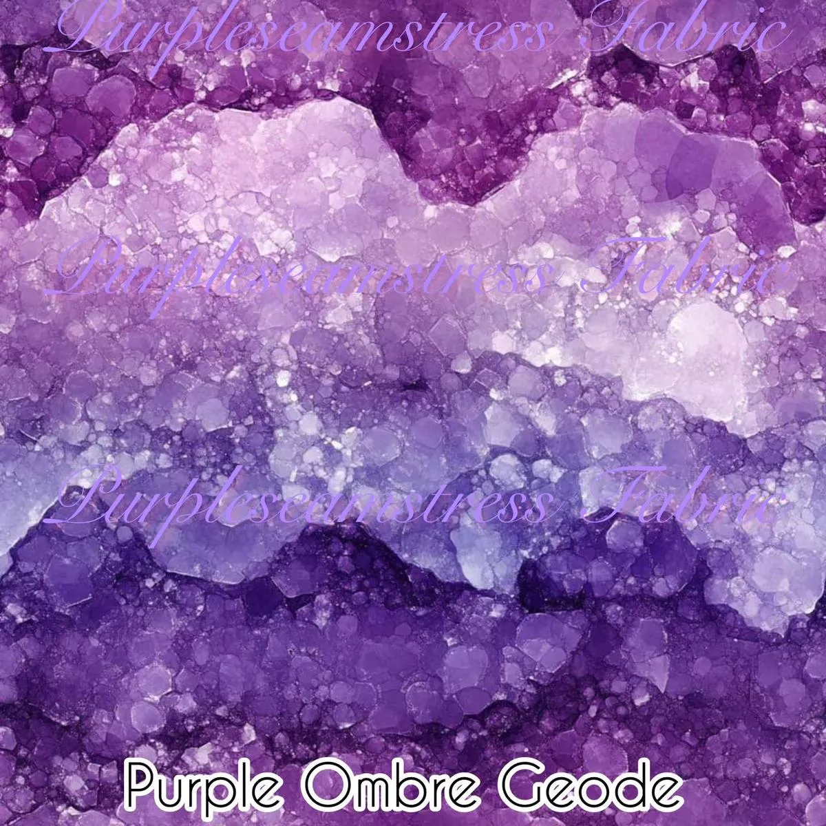Purple Ombre GeodeFabric