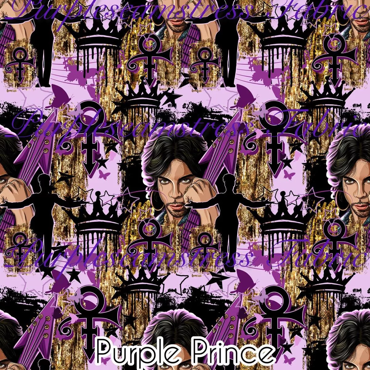 Purple PrinceFabric
