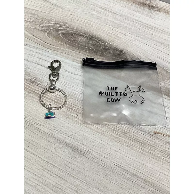 Quilted Cow Sewing Machine Charm & Holder