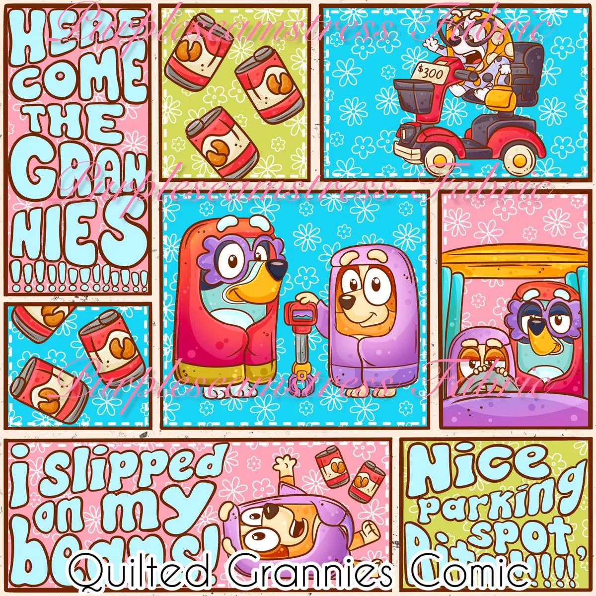 Quilted Grannies ComicFabric