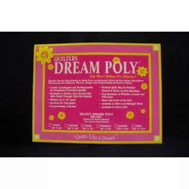 Quilters Dream Battingp4qblkQueen Select Poly
