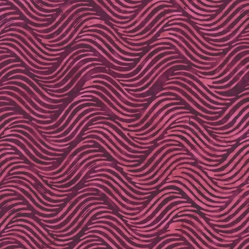 Quiltessentials Charm Raspberry Waves Fabric Yardage