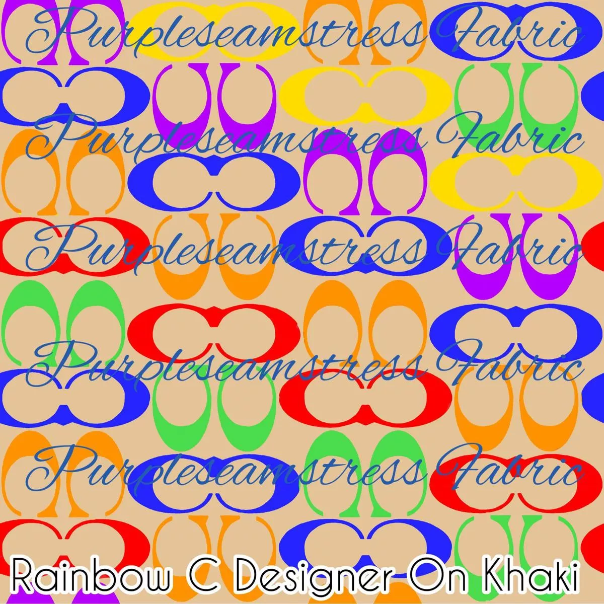 Rainbow C Designer On KhakiFabr…