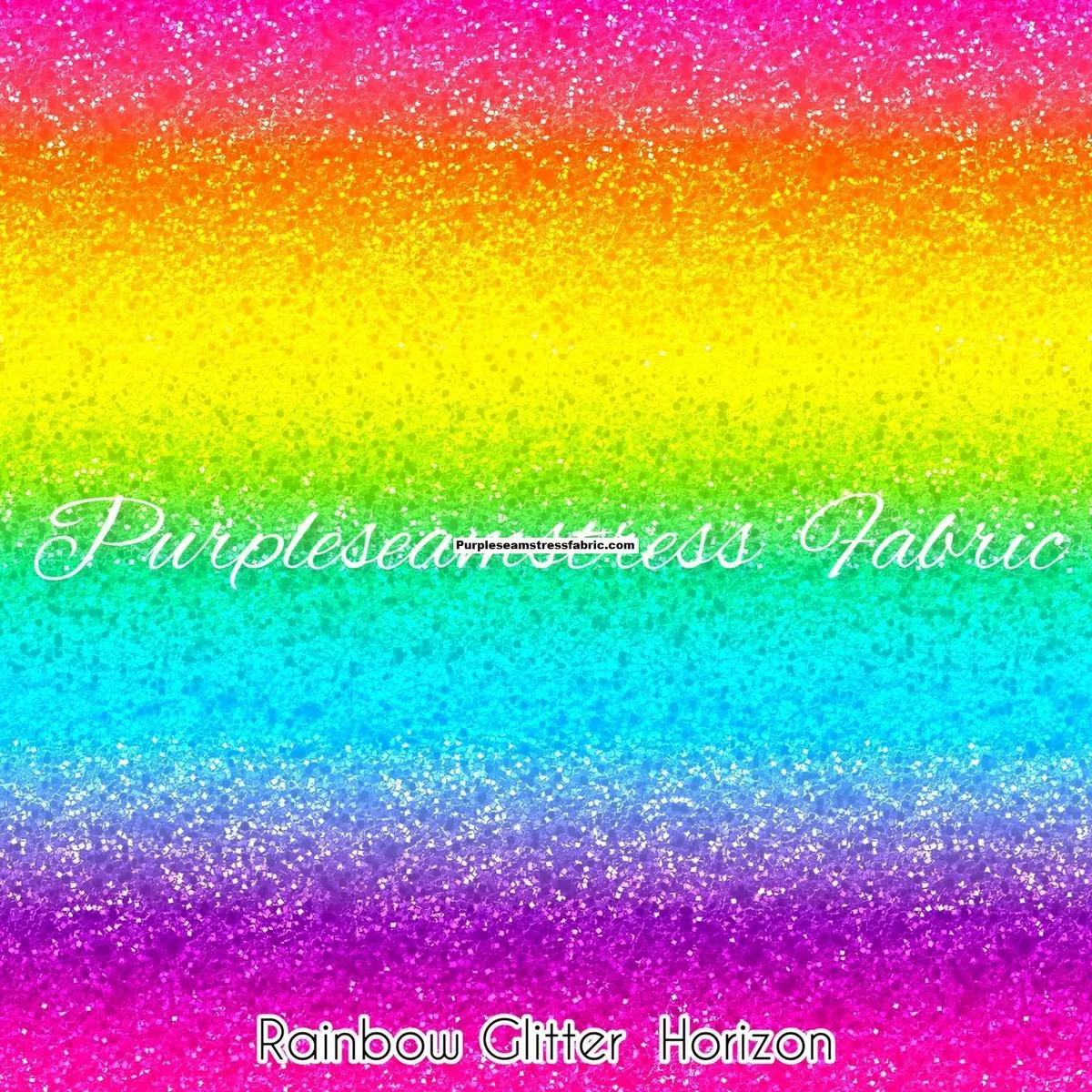 Rainbow Glitter HorizonFabric