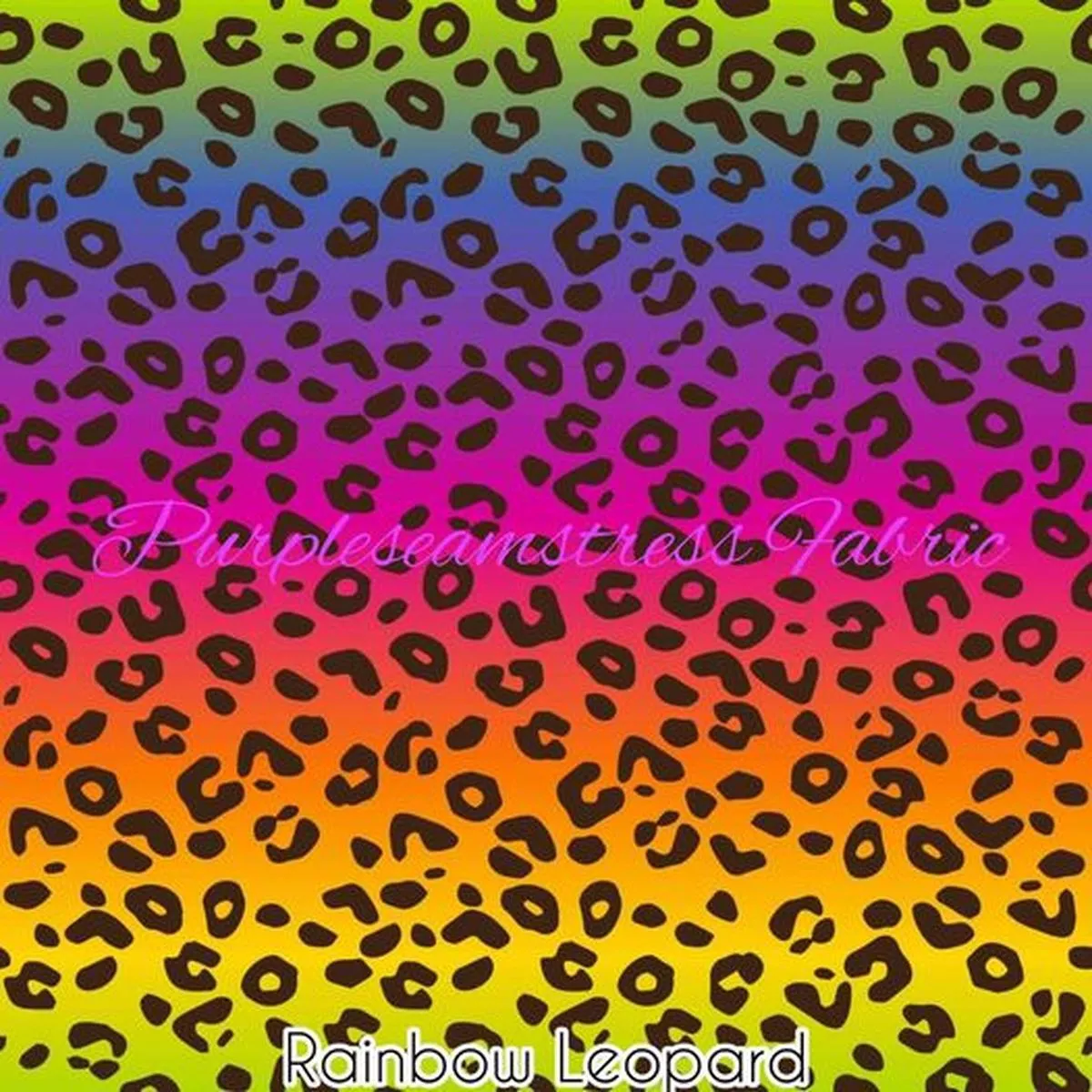 Rainbow LeopardFabric