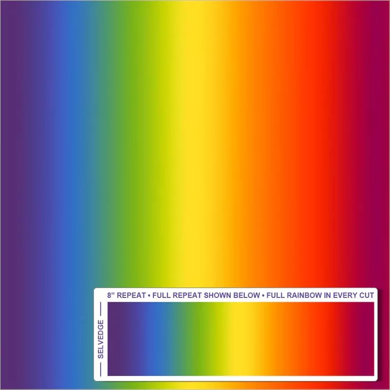 Rainbow Ombre – 108″ Wideback