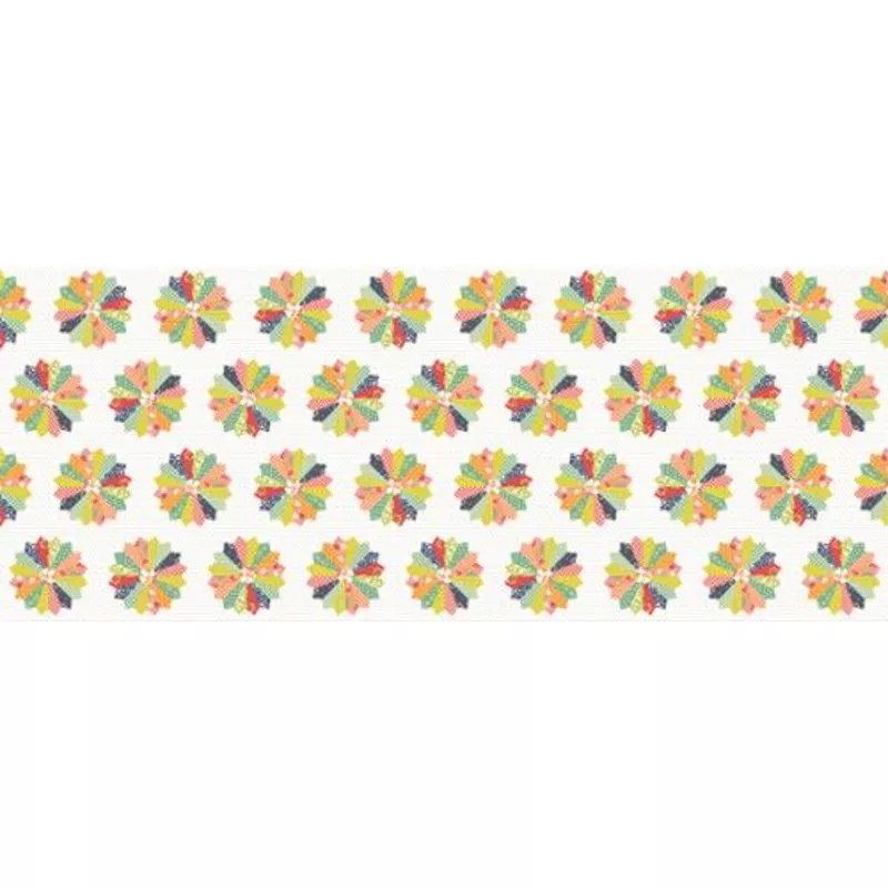 “Raspberry Summer”-Cheater 24″ x 60″ Dresden by Sherri & Chelsi for Moda
