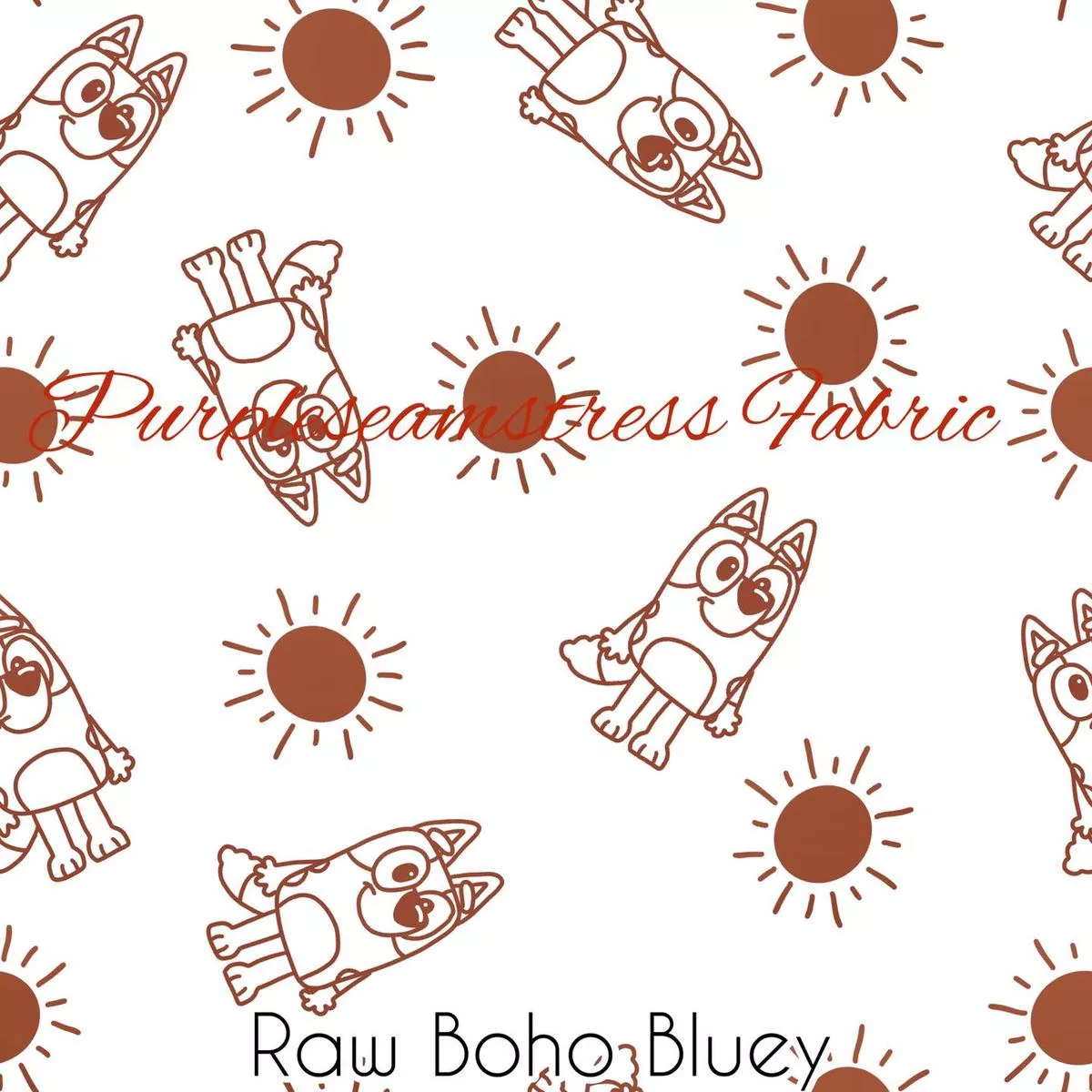 Raw Boho BlueyFabric