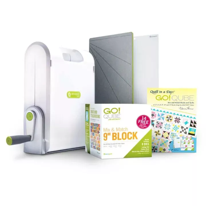 Ready. Set. GO! Ultimate Fabric Cutting System – 9″ GO! Qube Block