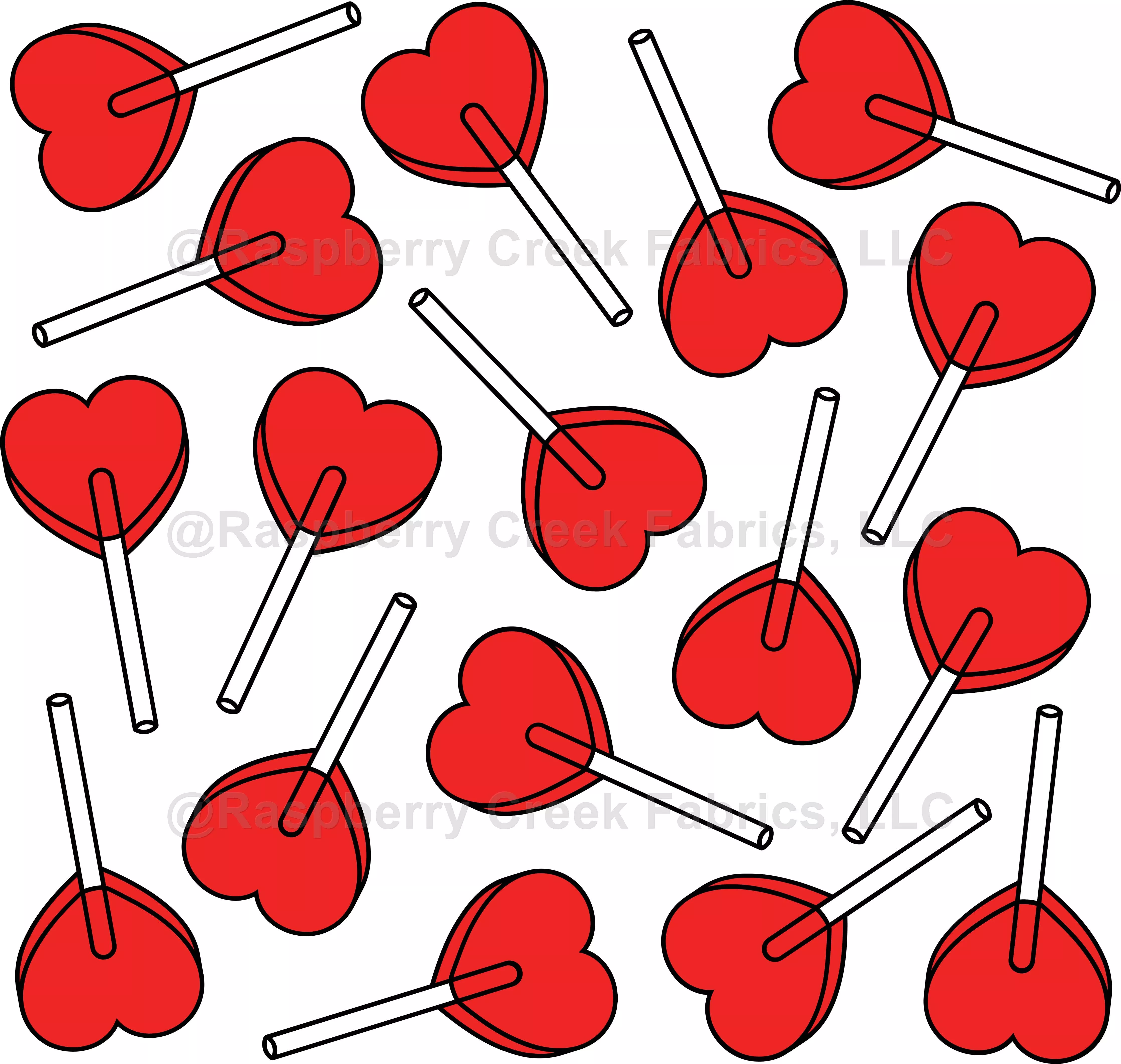 Red Lollipops, Heart Lollipops, Lollipop Pattern