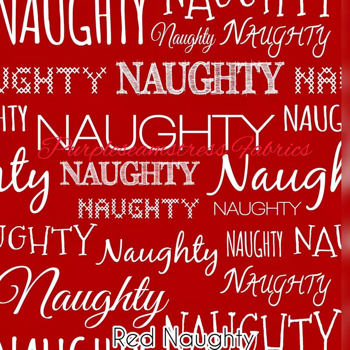 Red NaughtyFabric