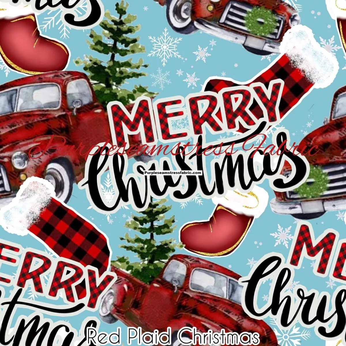 Red Plaid ChristmasFabric