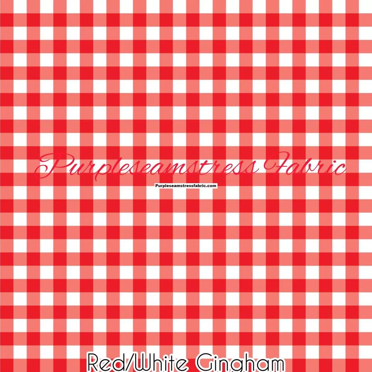 Red/White GinghamFabric
