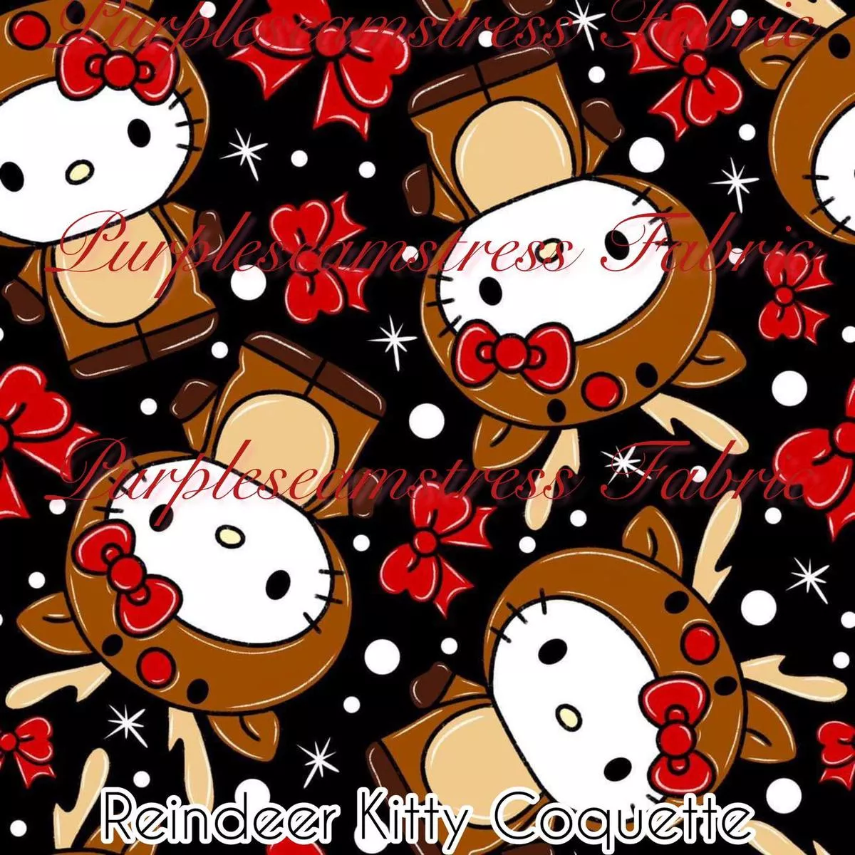 Reindeer Kitty CoquetteFabric