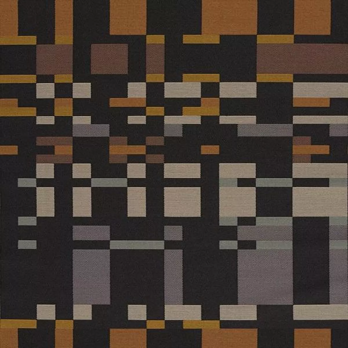 Remnant of Arc-Com Square One Smoke Black Upholstery Fabric