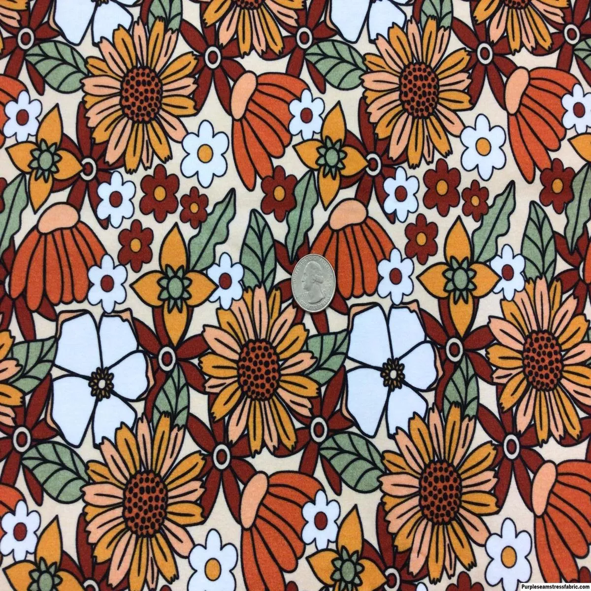 Retro Flower GardenFabric