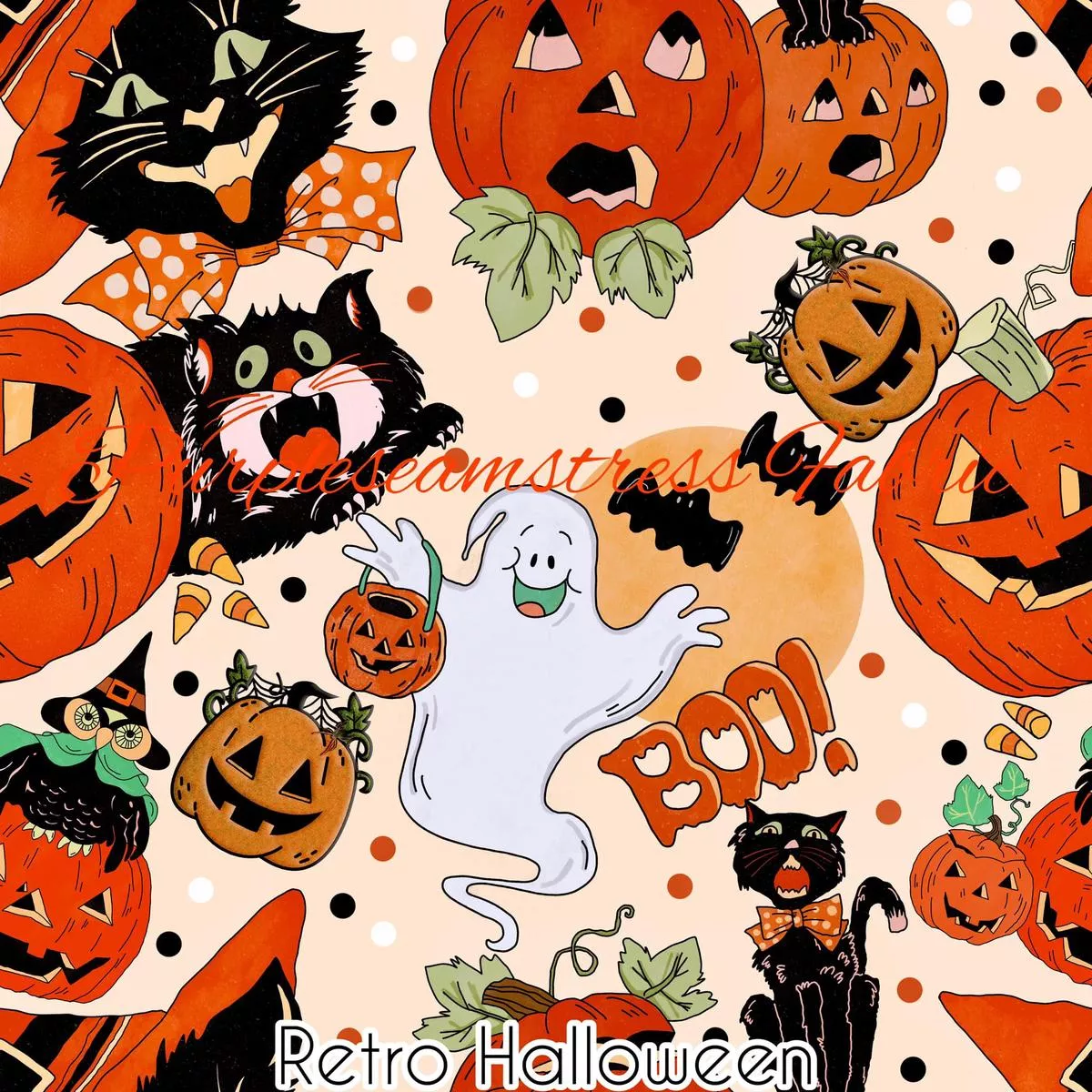 Retro HalloweenFabric