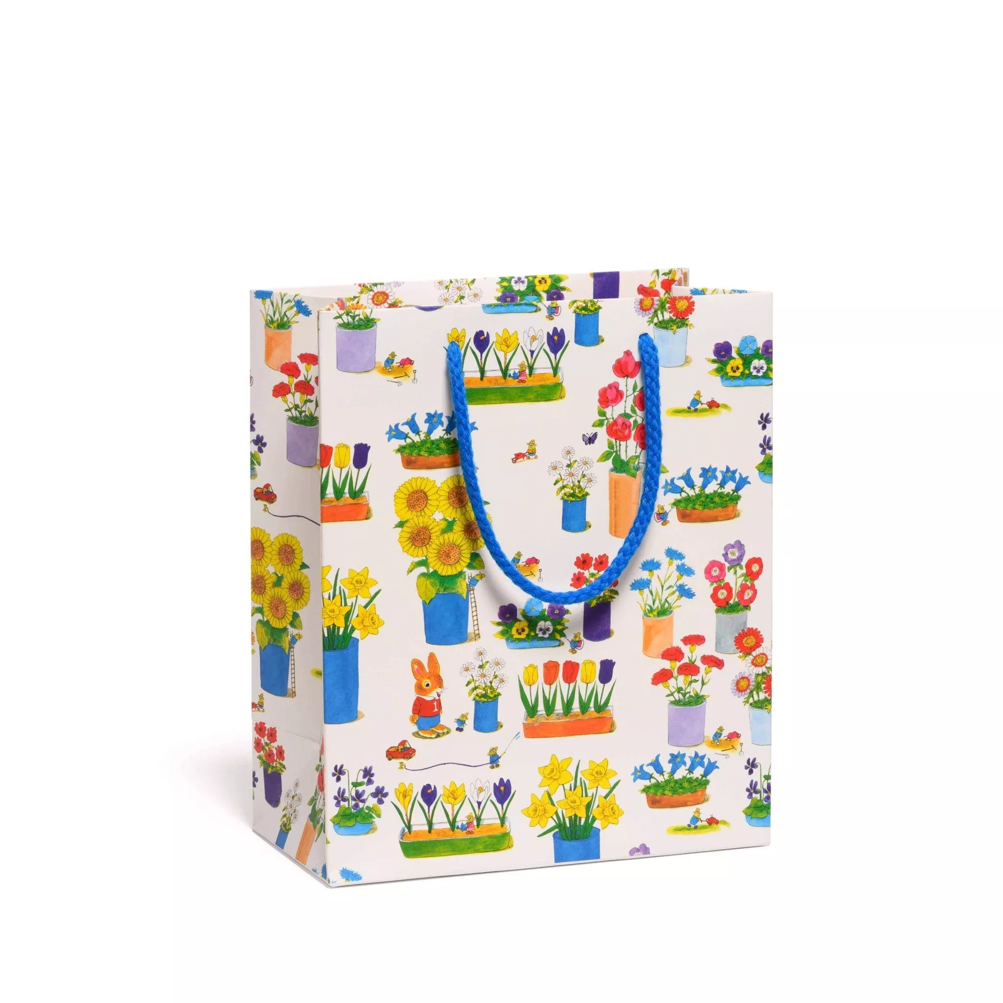 Richard Scarry Busytown Flowers medium gift bag