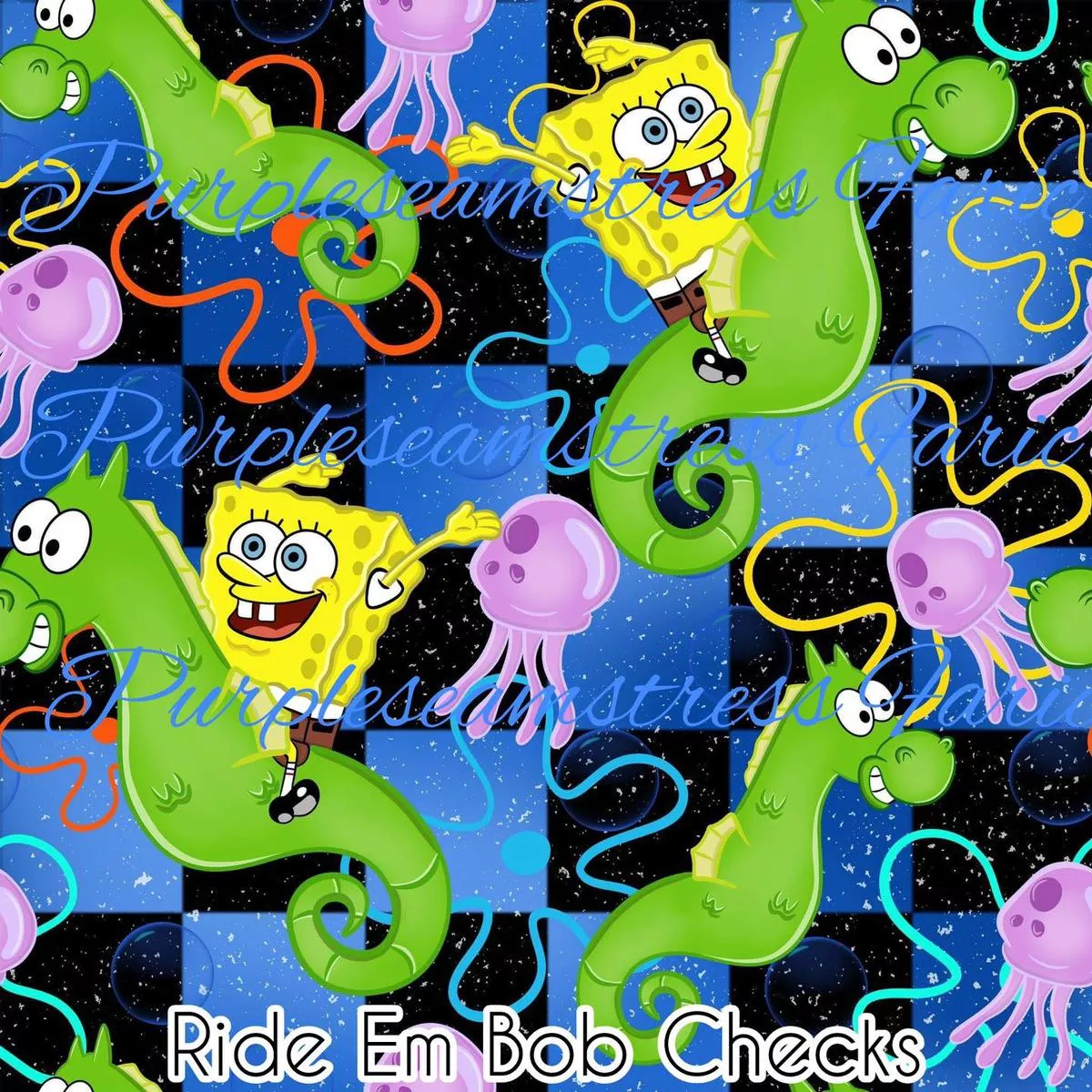 Ride Em Bob ChecksFabric