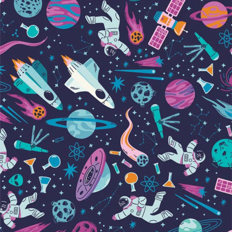 Rocket ScienceIntergalactic | Cotton Quilting Fabric