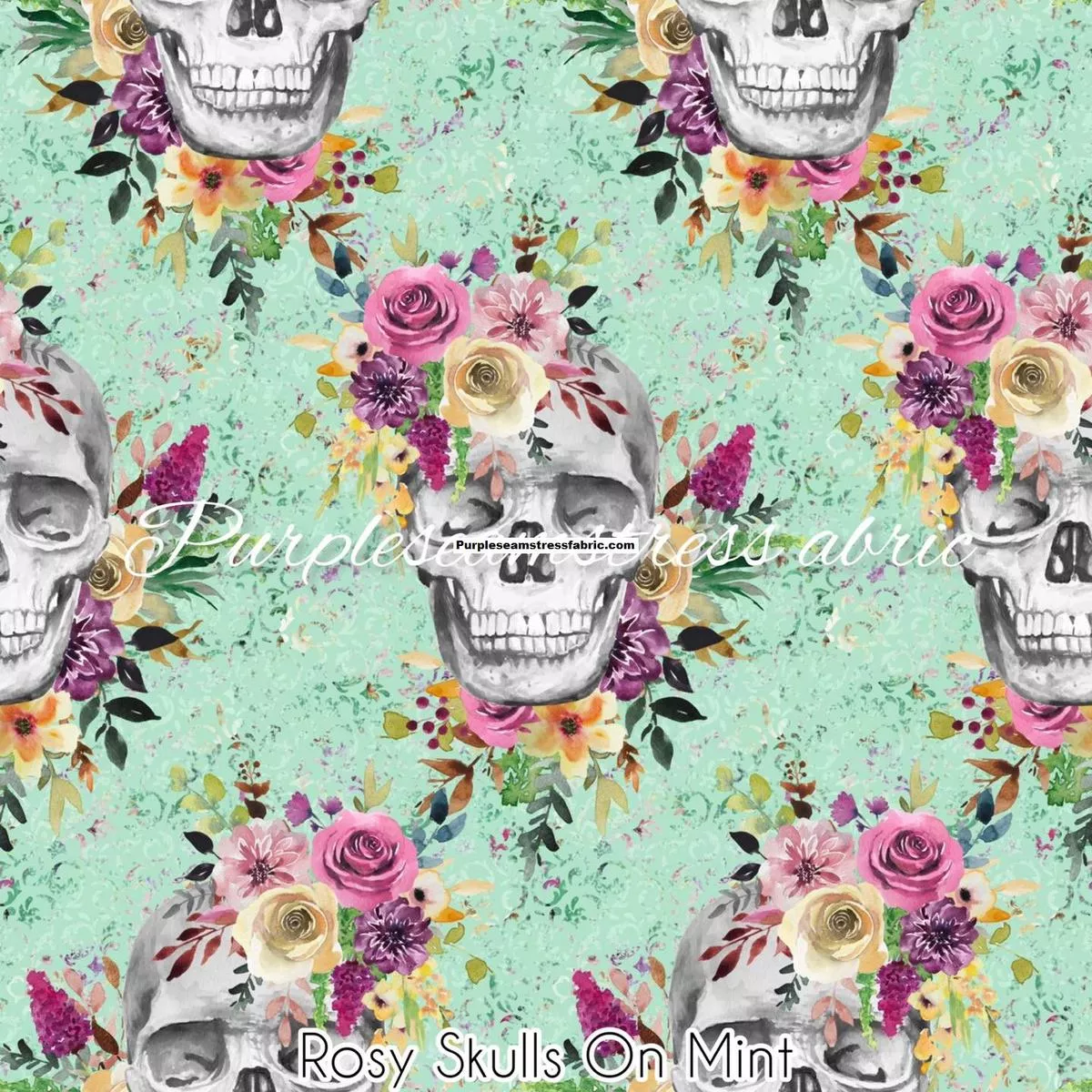 Rosy Skulls On MintFabric