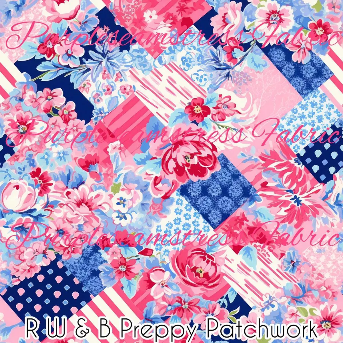 RW & B Preppy PatchworkFab…
