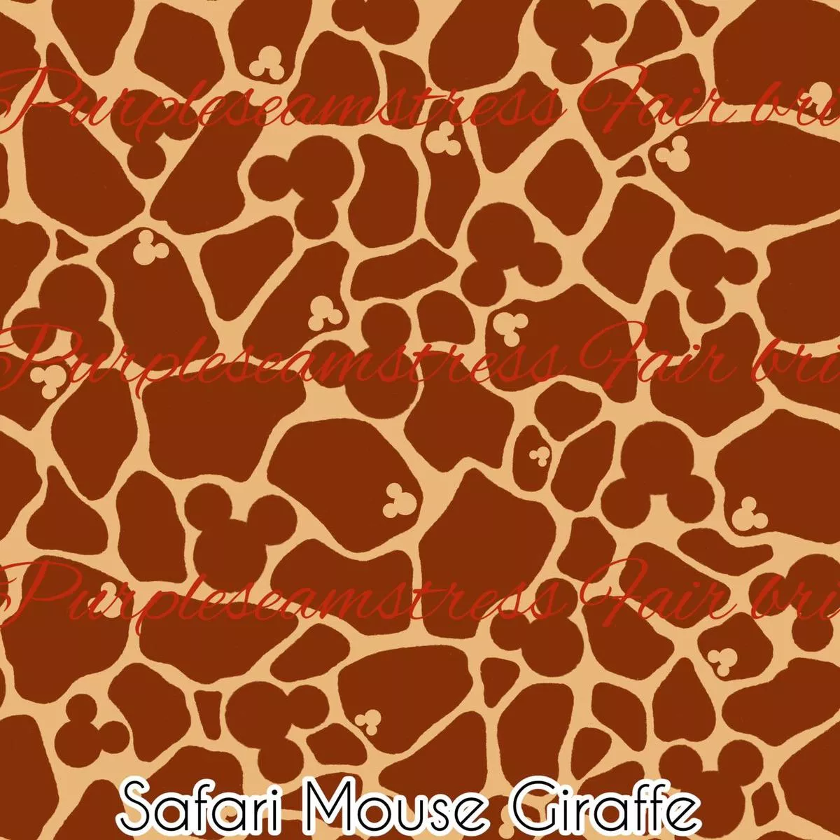 Safari Mouse GiraffeFabric