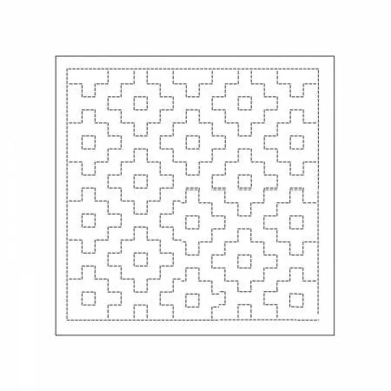 Sashiko Sampler Kaki-no-hana White
