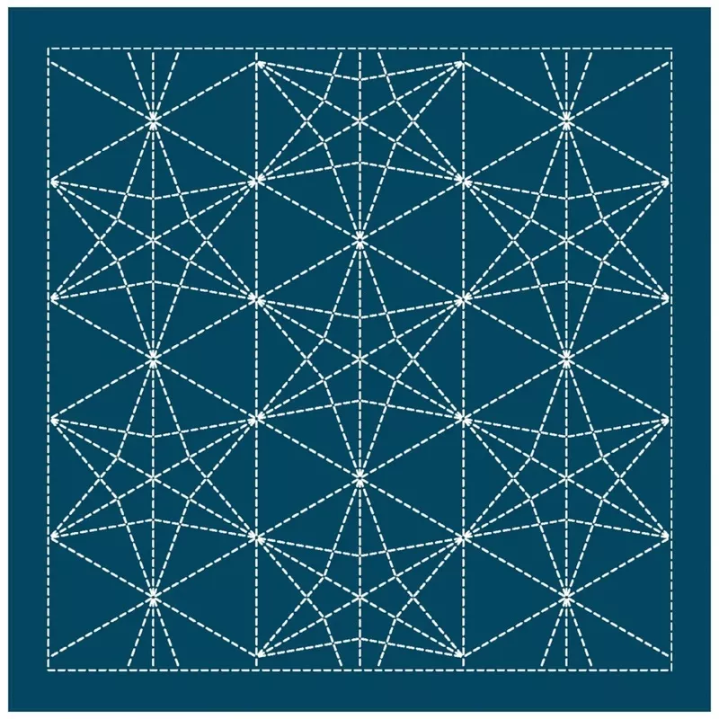 Sashiko Sampler – Kasane-Rindou – Navy