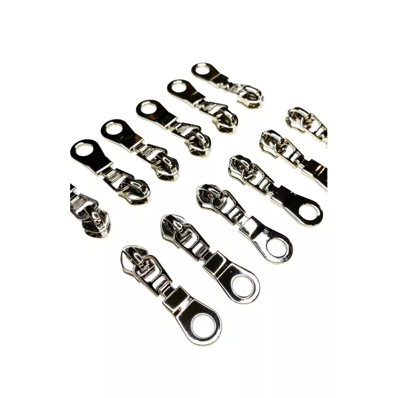 Sassafras Lane Designs Silver Zipper Pulls 6 Pack