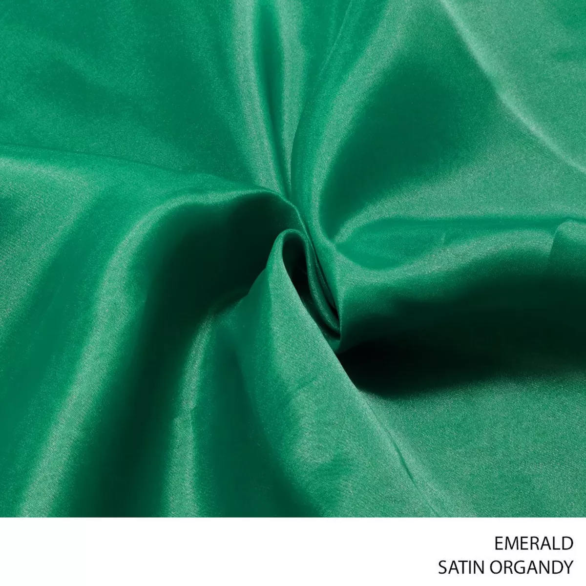 Satin Organdy Fabric 150cm Emerald