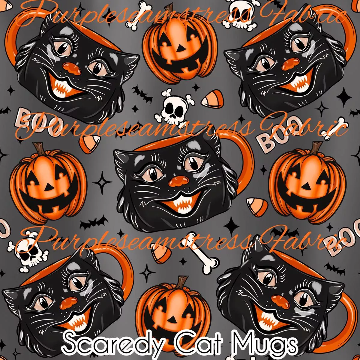 Scaredy Cat MugsFabric