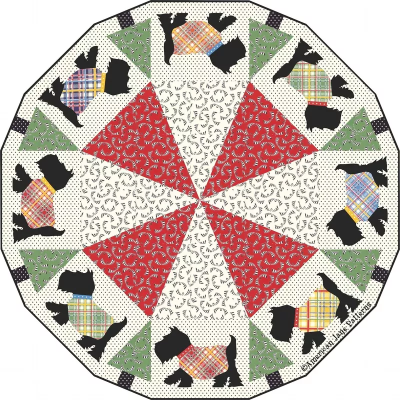 Scotties and Trees Downloadable Pattern