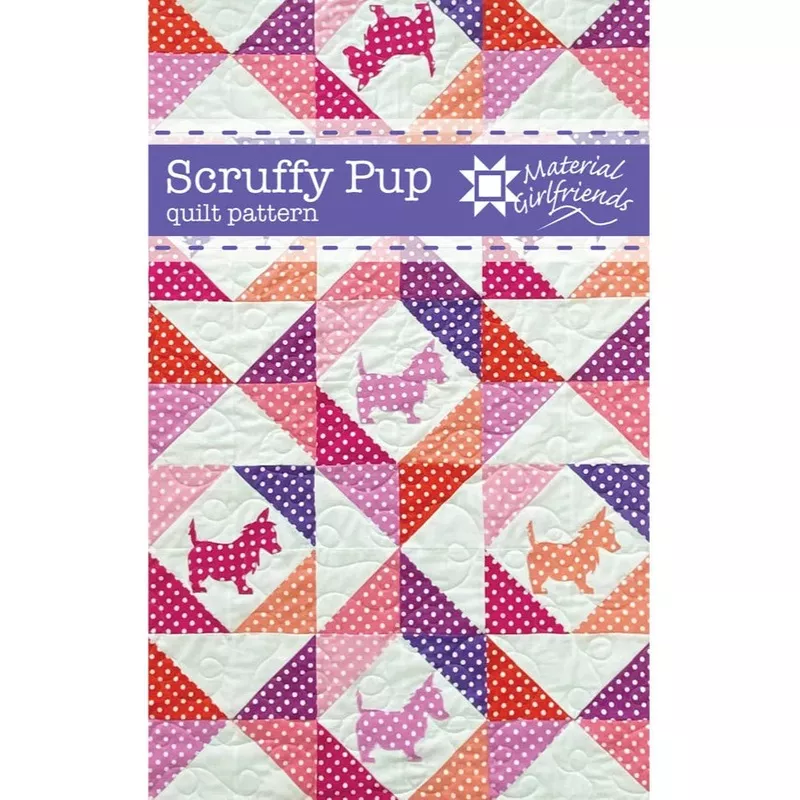 Scruffy Pup Quilt Pattern by Material Girlfriends
